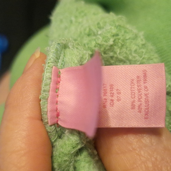 Pink Univ Green Zipper Front Sweatshirt. Size Small - Picture 9 of 9